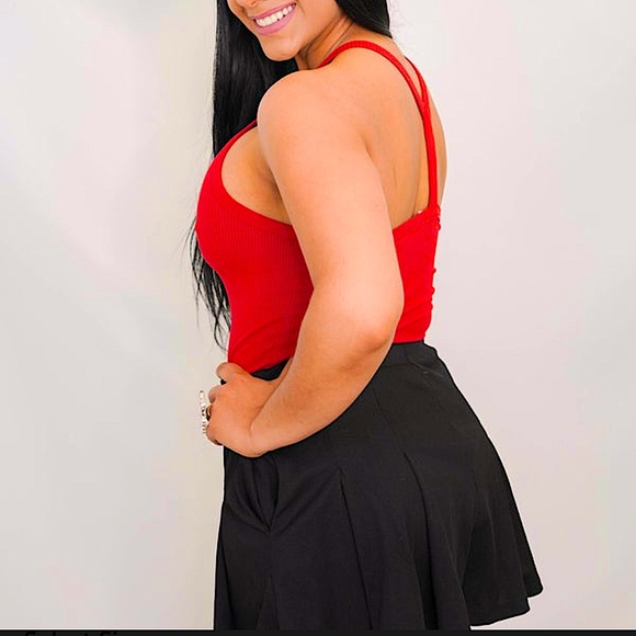 🆕🌿❤️PETAL DEW: BRICK Rib Knit Tank Top LARGE - Picture 2 of 15